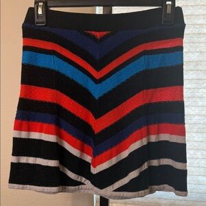 Free People Multicolor Chevron Mini Skirt Size XS